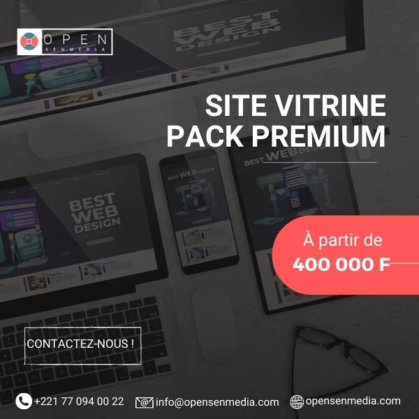site vitrine pack premium